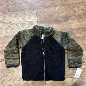 Super soft black and camo jacket